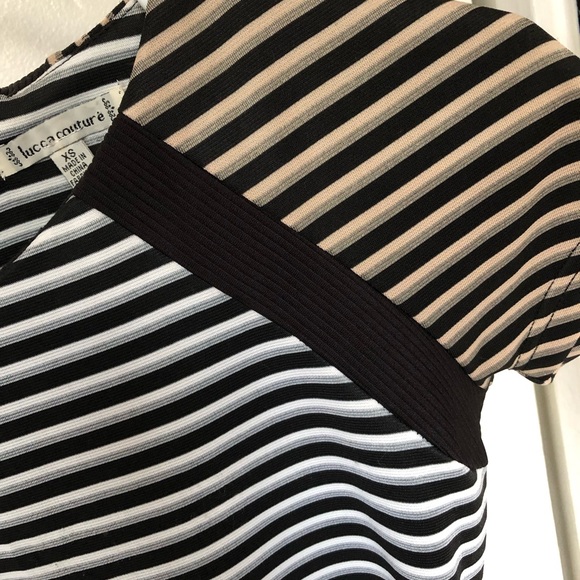 Colour block stripe mini dress, size XS - Picture 6 of 6